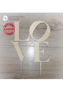 Torto smeigtukas "LOVE"